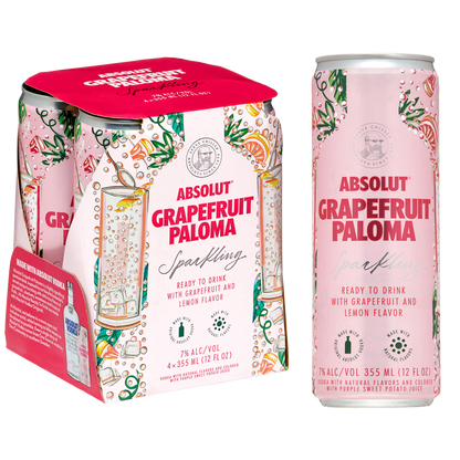 Absolut Grapefruit Paloma 4pk 12oz Cans 7.0% ABV