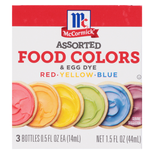 McCormick Assorted Food Colors & Egg Dye, 1.5 fl oz