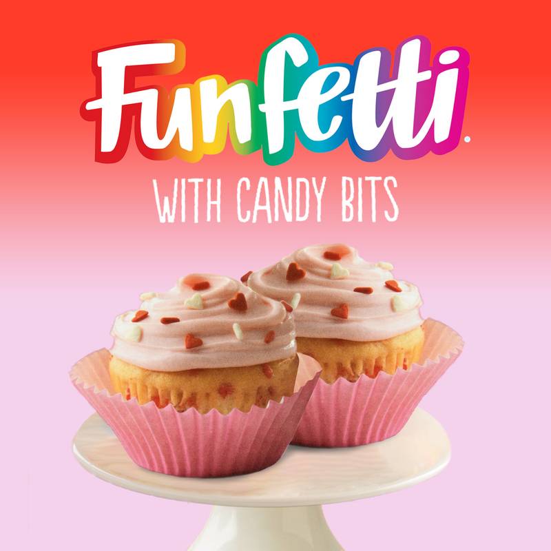 Pillsbury Funfetti Valentine Cake Mix with Candy Bits, 15.25oz