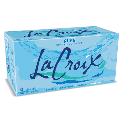 La Croix Pure Sparkling Water 8pk 12oz can