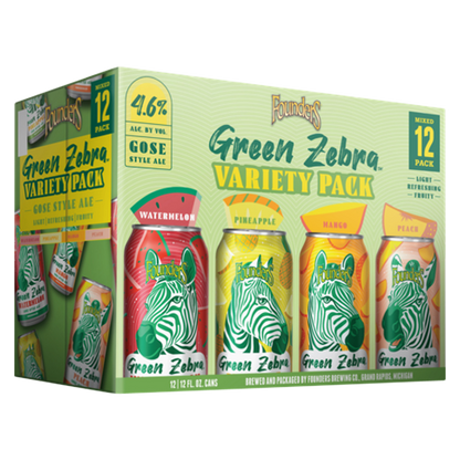 Founders Green Zebra Variety Pack 12pk 12oz Can 4.6% ABV