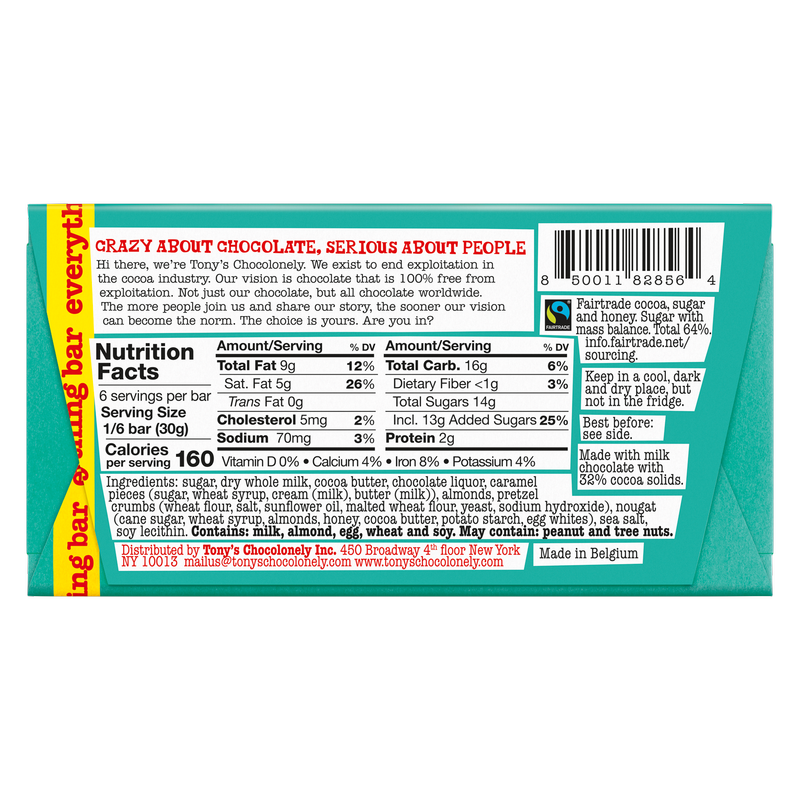 Tony's Chocolonely The Everything Bar, 6.35 oz
