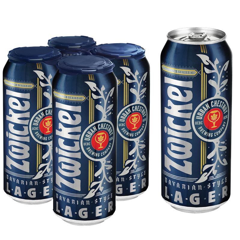 Urban Chestnut Zwickel Bavarian Lager 4pk 16oz Can 5.2% ABV