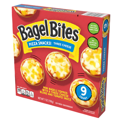 Bagel Bites Frozen Three Cheese Pizza Snacks 9ct 7oz