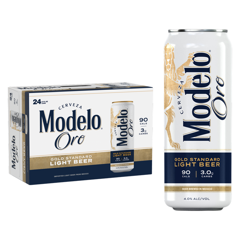 Modelo Oro Light Beer 24pk 12oz Can 4% ABV