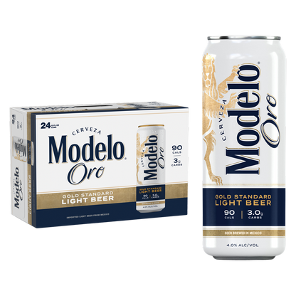 Modelo Oro Light Beer 24pk 12oz Can 4% ABV