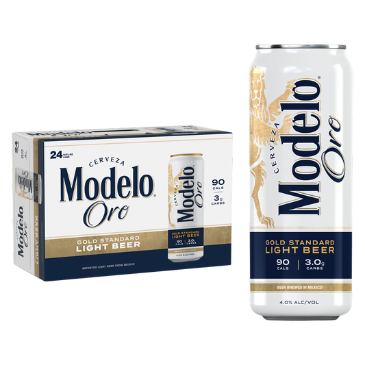 Modelo Oro Light Beer 24pk 12oz Can 4% ABV