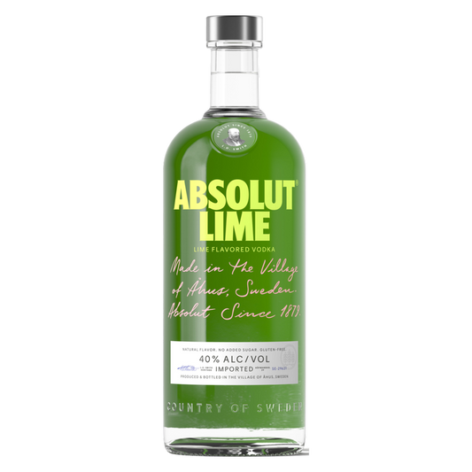 Absolut Lime Vodka 1L (80 Proof)