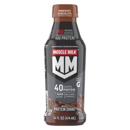 Muscle Milk Chocolate Protein Shake Knockout 14oz Btl