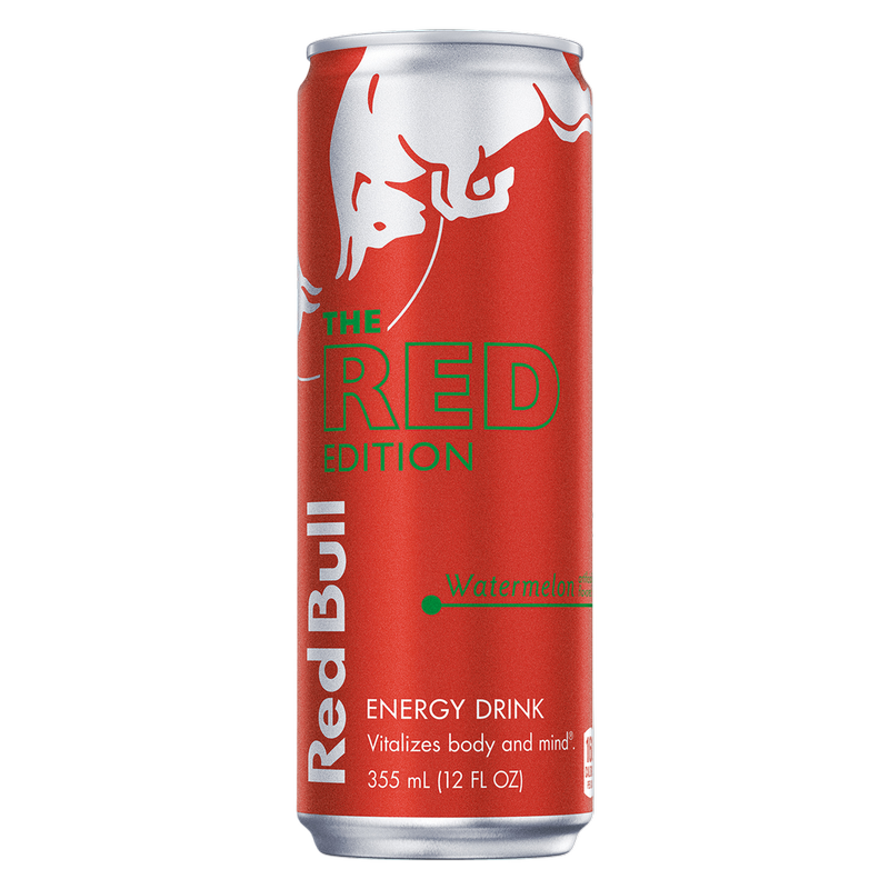 Red Bull Energy Drink The Red Edition Watermelon 12oz Can