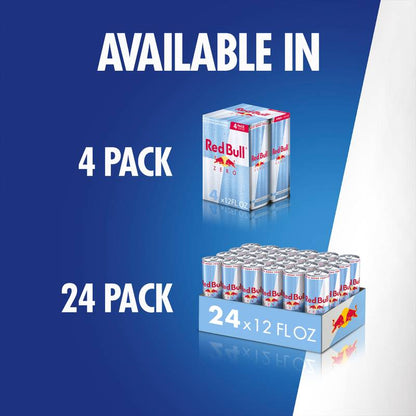 Red Bull Energy Drink Zero 24pk 12oz Can- XL