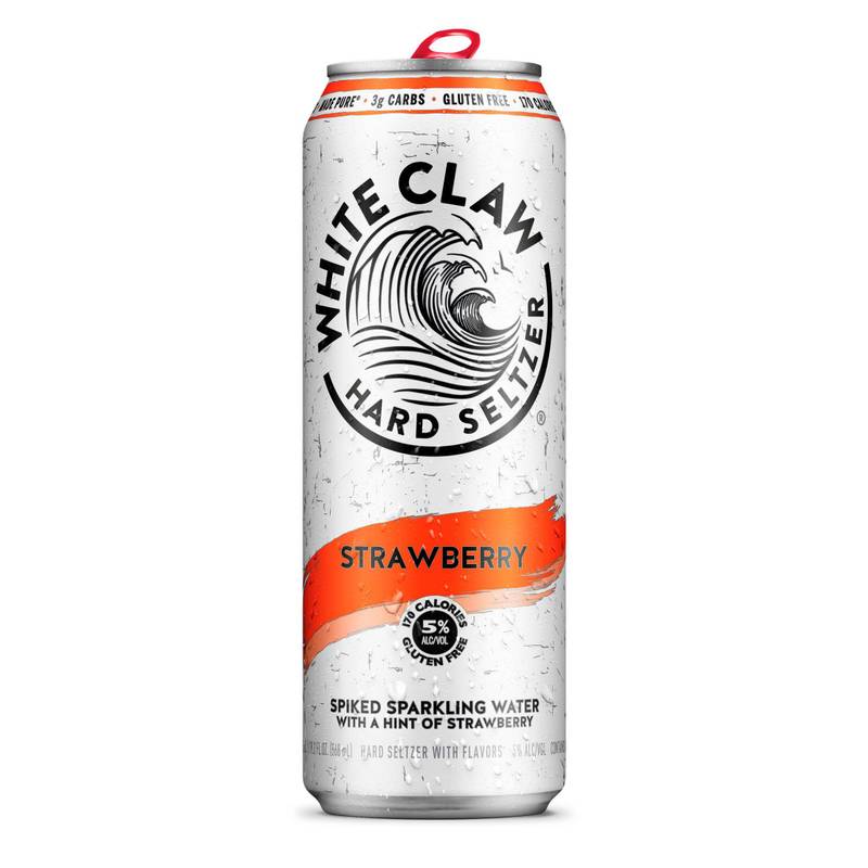 White Claw Strawberry Single 19.2oz Can 5% ABV