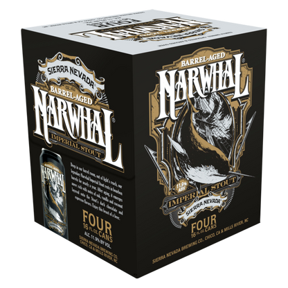Sierra Nevada Brewing Barrel-Aged Narwhal Stout 4pk 16oz Can