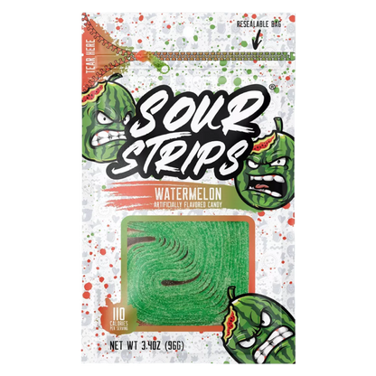 Watermelon Sour Strips, 3.4oz