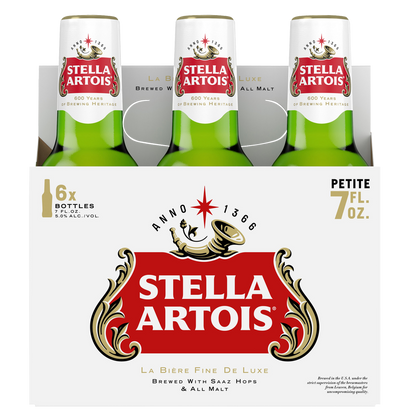 Stella Artois Petite Bottles 6pk 7oz Btl