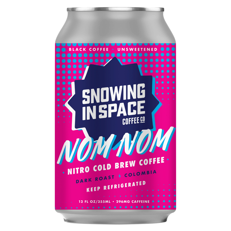 Snowing in Space Nom Nom Nitro Cold Brew Coffee 12oz Can
