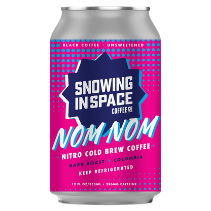 Snowing in Space Nom Nom Nitro Cold Brew Coffee 12oz Can