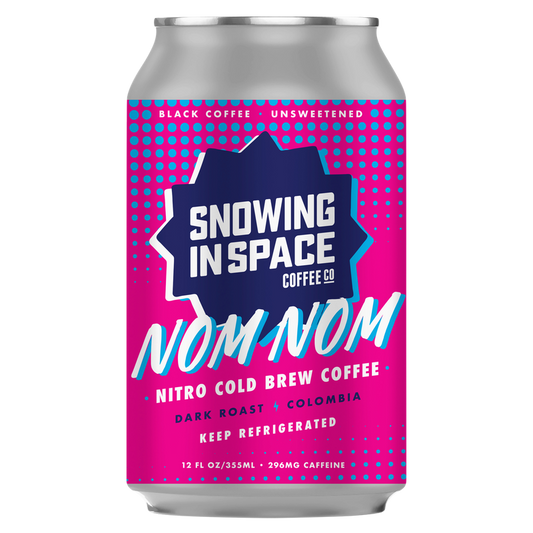 Snowing in Space Nom Nom Nitro Cold Brew Coffee 12oz Can