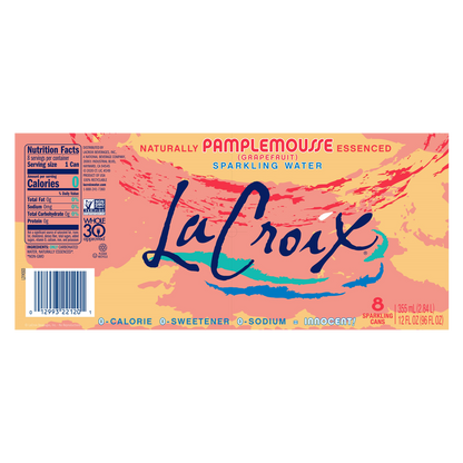 La Croix Grapefruit Sparkling Water 8pk 12oz Can