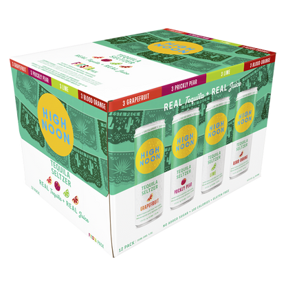 High Noon Fiesta Tequila Variety Pack 12pk 12oz  Cans