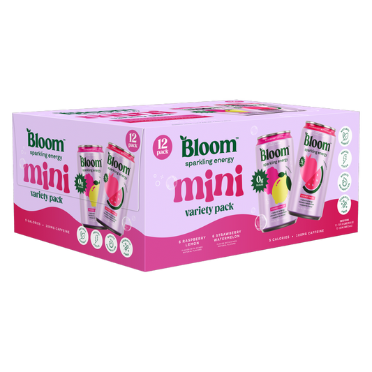Bloom Sparkling Energy Mini Variety 7.5oz 12pk
