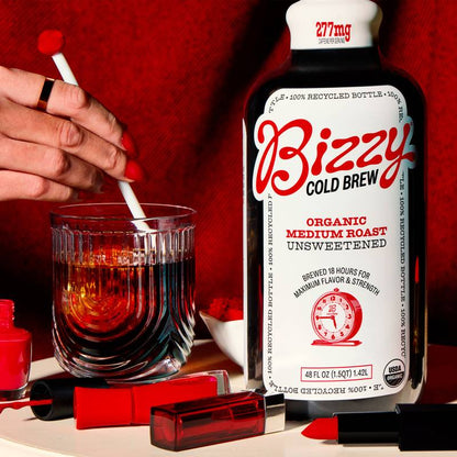 Bizzy Organic Medium Roast Cold Brew Coffee 48oz Btl