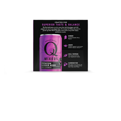 Q Drinks Ginger Beer 4pk 7.5oz Can