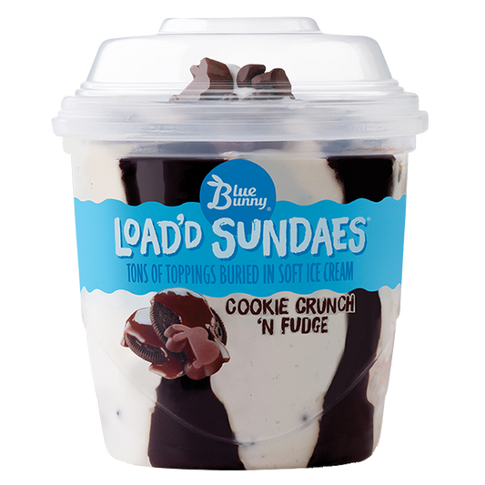 Blue Bunny Cookie Crunch 'n Fudge Load'd Sundae 8.5oz