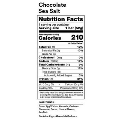 RXBar Chocolate Sea Salt Protein Bar 5ct