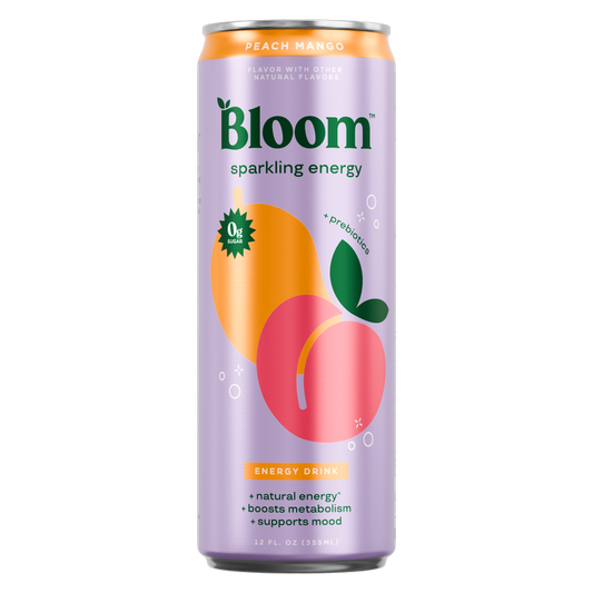 Bloom Peach Mango Sparkling Energy 12oz Can
