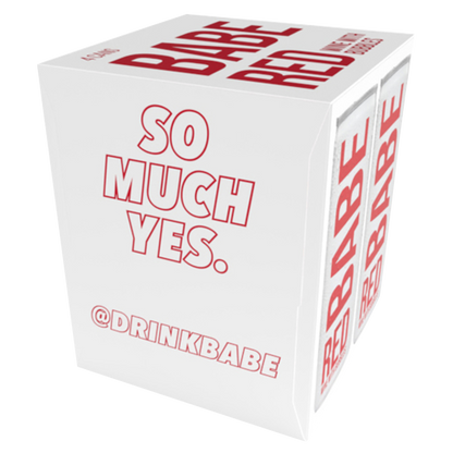 Babe Red With Bubbles 4pk 250ml Can