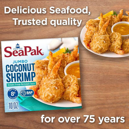 SeaPak Frozen Oven Crispy Breaded Jumbo Coconut Shrimp 10oz