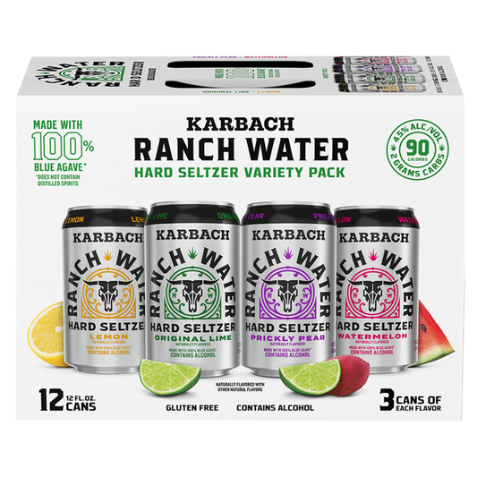 Karbach Brewing Ranch Water Hard Seltzer Variety Pack 12pk 12oz
