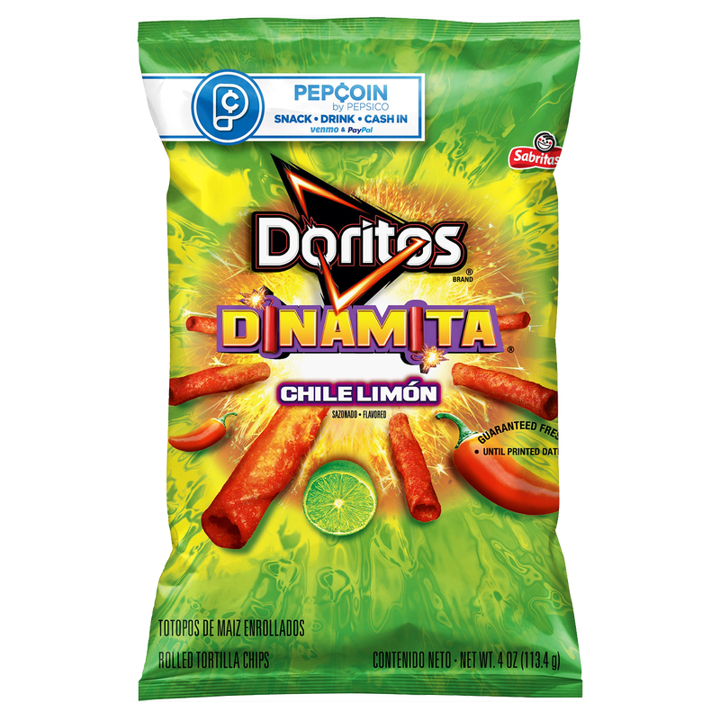 Doritos Dinamita Chile Limon Rolled Tortilla Chips, 4oz