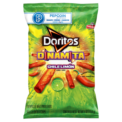 Doritos Dinamita Chile Limon Rolled Tortilla Chips, 4oz