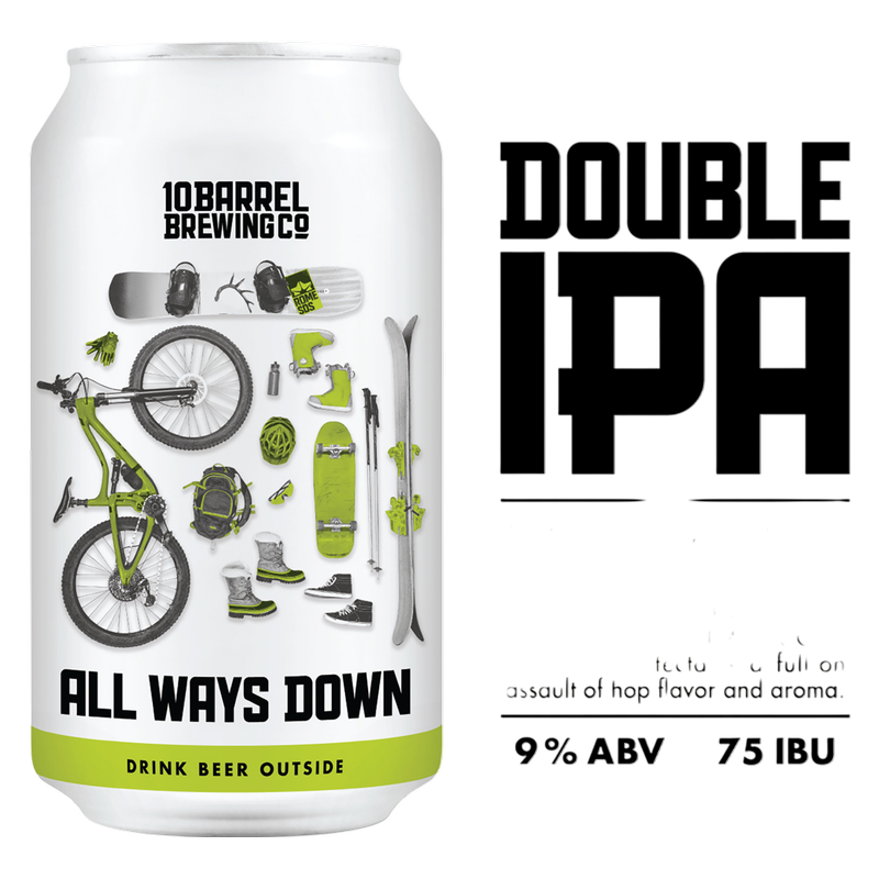 10 Barrel All Ways Down Double IPA 6pk 12oz Can 9.0% ABV
