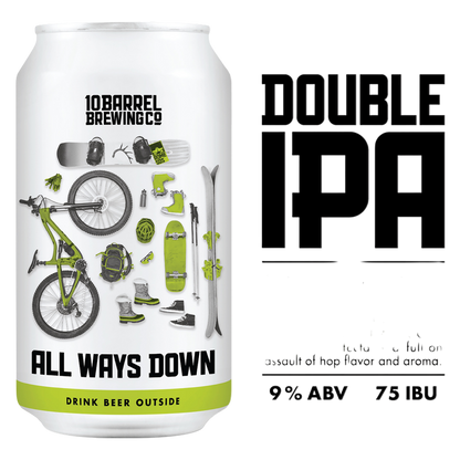 10 Barrel All Ways Down Double IPA 6pk 12oz Can 9.0% ABV