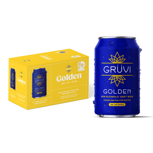 Gruvi Golden Lager Non-Alcoholic (6PKC 12 OZ)