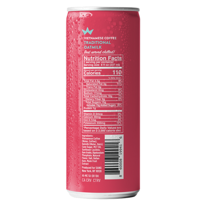 Sang Oatmilk Vietnamese Coffee 8oz can