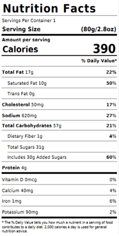Sweet Street Salted Caramel Manifesto Cookie 2.8oz