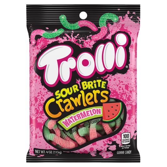 Trolli Watermelon Sour Brite Crawlers Gummy Candy 5oz