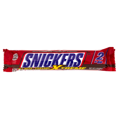 Snickers Xtreme King Size Candy Bar 2 to Go 3.59oz