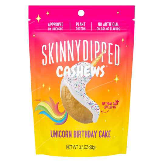 SkinnyDipped Unicorn Birthday Cake Cashews 3.5oz