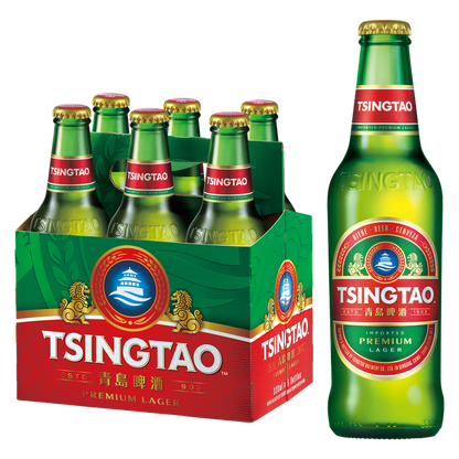Tsingtao Lager 6pk 12oz Btl 4.7% ABV