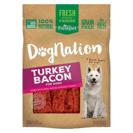 Freshpet DogNation Turkey Bacon Dog Treats 3oz