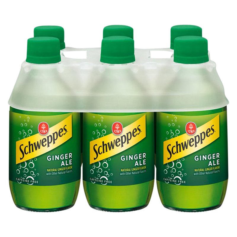Schweppes Ginger Ale 6pk 10oz Btl