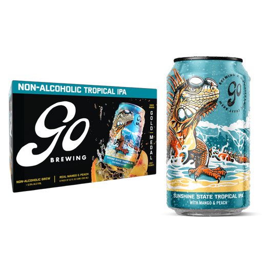Go Brewing Sunshine State Tropical IPA 6pk 12oz Can 0.3% ABV