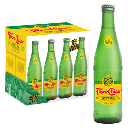 Topo Chico Lime 12pk 12oz Glass Bottle- XL