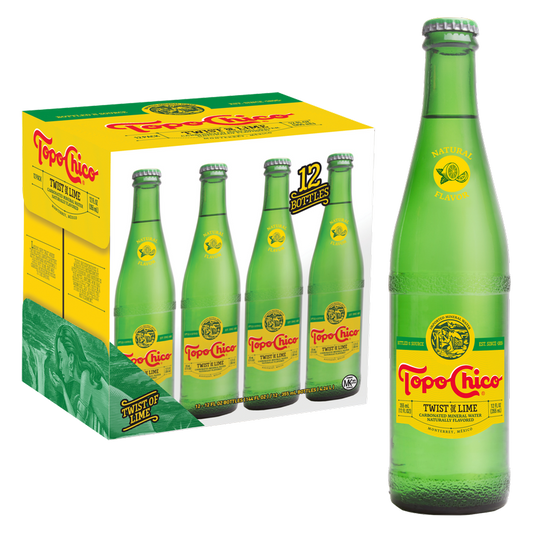Topo Chico Lime 12pk 12oz Glass Bottle- XL