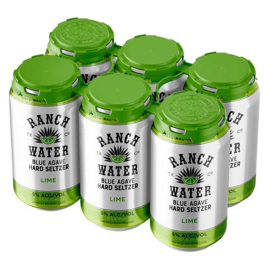 The Texas Ranch Water Co. Lime Hard Seltzer 6pk 12oz